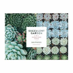 Stationery | Succulent Garden Double-Sided 500 Piece Jigsaw Puzzle Home Decoration Stationery