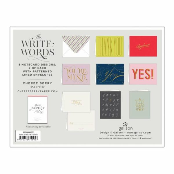 Stationery | The Write Words Greeting Assortment With Booklet Home Decoration Stationery