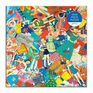 Stationery | Vintage Paper Dolls 1000 Piece Jigsaw Puzzle In Square Box Home Decoration Stationery