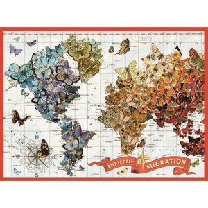 Stationery | Wendy Gold Butterfly Migration 1000 Piece Jigsaw Puzzle Home Decoration Stationery