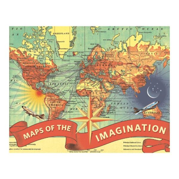 Stationery | Wendy Gold Maps Of The Imagination Keepsake Box Home Decoration Stationery