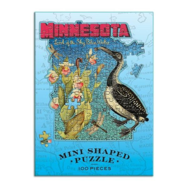 Stationery | Wendy Gold Minnesota 100 Piece Mini Shaped Jigsaw Puzzle Home Decoration Stationery