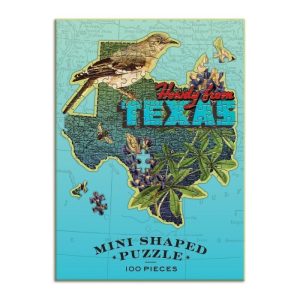 Stationery | Wendy Gold Texas 100 Piece Mini Shaped Jigsaw Puzzle Home Decoration Stationery