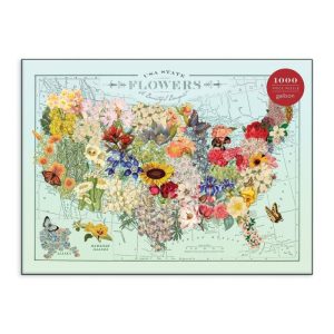 Stationery | Wendy Gold Usa State Flowers 1000 Piece Jigsaw Puzzle Home Decoration Stationery