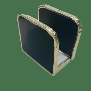 Storage & Organization | Black Agate Stone Napkin Holder Kitchen Storage & Organization