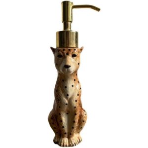 Storage & Organization | Cheetah Shaped Ceramic Soap Dispenser Kitchen Storage & Organization