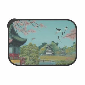 Storage & Organization | Ancient Japan Pla Bento Box With Band And Utensils, 7.4" x 5.1" x 2.3" Kitchen Storage & Organization