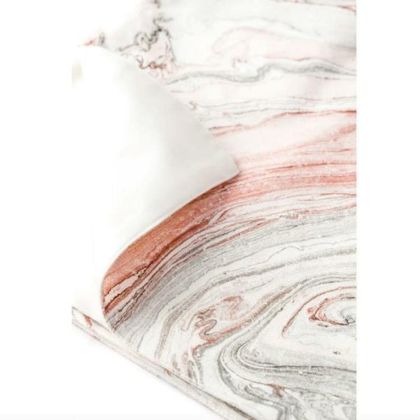 Table Linens | Serein Decor Marble Print Table Runner – Pink Kitchen Table Linens