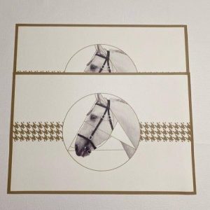 Table Linens | Vintage Horse Faux Leather Plate Mat Kitchen Table Linens