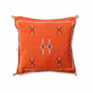 Throw Pillows | Orange Handwoven Kilim Decorative Throw Pillow Cover Home Decoration Throw Pillows