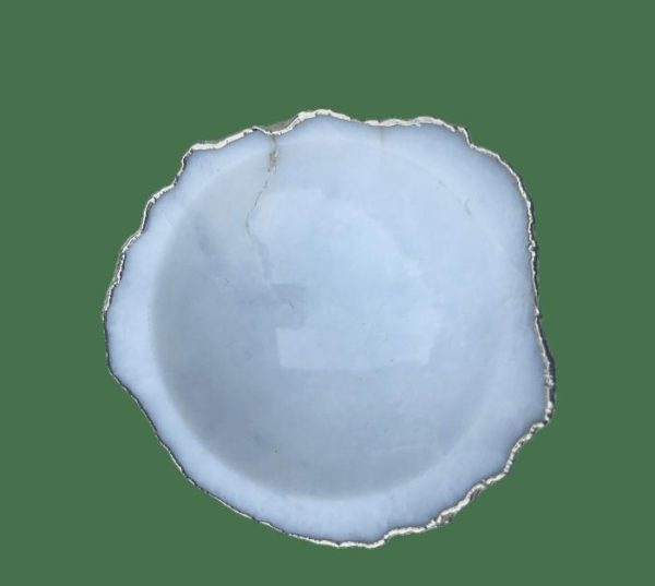 Trays & Storages | White Agate Geode Jewelry Bowl, 3" Bowl Size Decor Trays & Storages