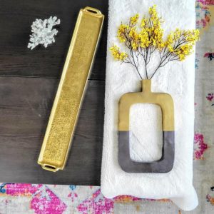 Trays & Storages | Gold Skinny Decorative Metal Tray Decor Trays & Storages