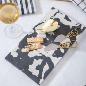 Trays & Storages | Serein Decor Gray Marble Platter Board Tray Decor Trays & Storages