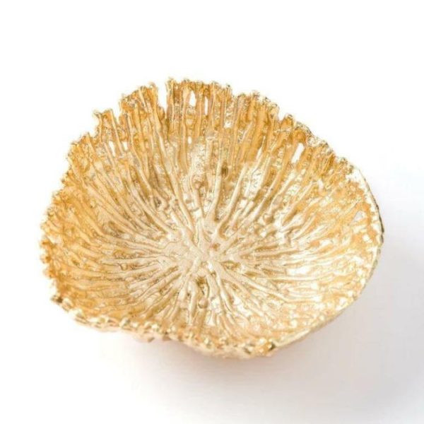 Trays & Storages | Serein Decor Heirloom Gold Organic Shape Nut Bowls, Small Decor Trays & Storages