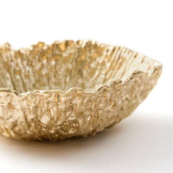 Trays & Storages | Serein Decor Heirloom Gold Organic Shape Nut Bowls, Small Decor Trays & Storages