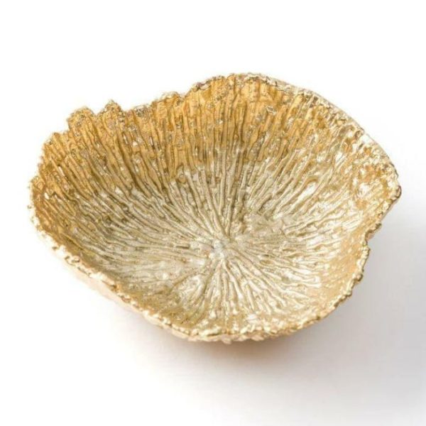 Trays & Storages | Serein Decor Heirloom Gold Organic Shape Nut Bowls, Small Decor Trays & Storages