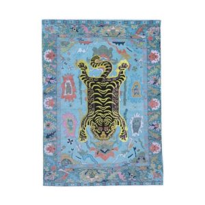 Utensils & Tools | Tibetan Tiger Blue Printed Red Tea & Kitchen Towel, 20" × 27" Kitchen Utensils & Tools