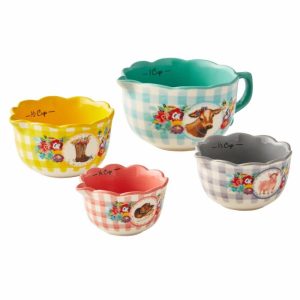 Utensils & Tools | Sweet Romance Blossoms 4-Piece Ceramic Measuring Bowl Set Kitchen Utensils & Tools