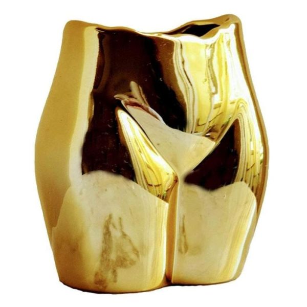 Vases & Jars | Gold Female Bottom Vase Decor Vases & Jars