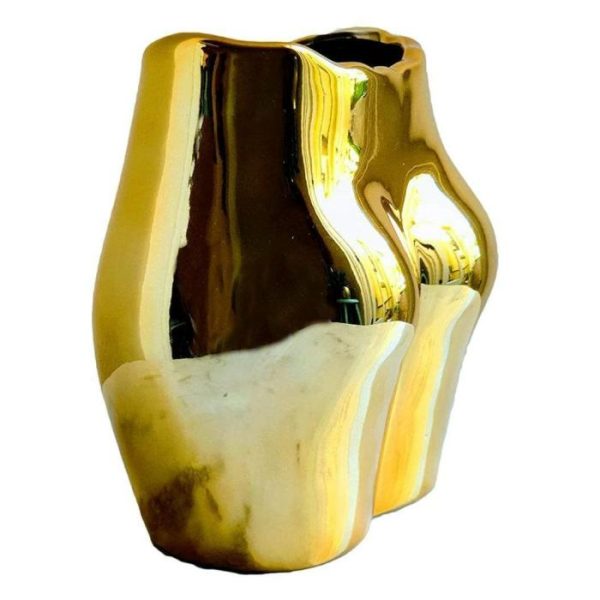 Vases & Jars | Gold Female Bottom Vase Decor Vases & Jars