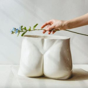 Vases & Jars | Hand Crafted David’s Nude Porcelain Vase Decor Vases & Jars