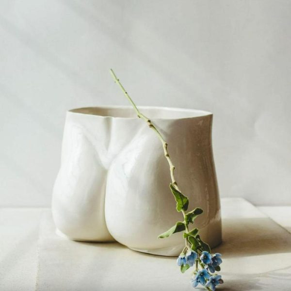 Vases & Jars | Hand Crafted David’s Nude Porcelain Vase Decor Vases & Jars