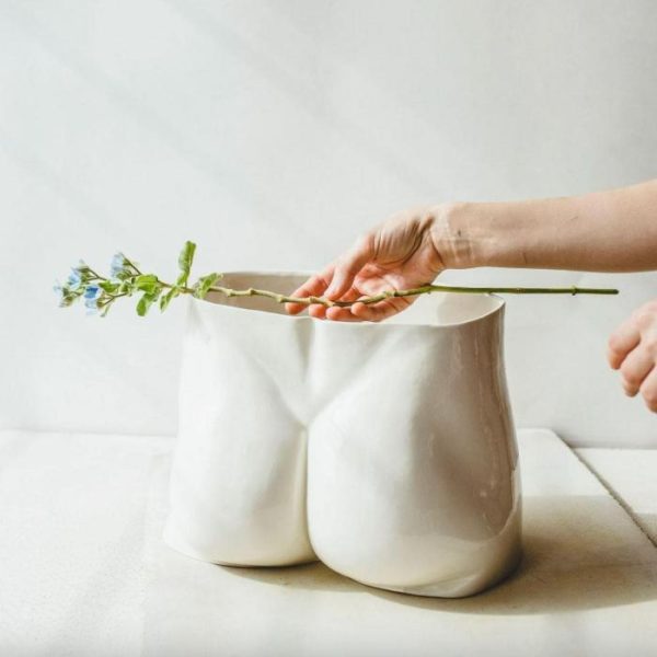 Vases & Jars | Hand Crafted David’s Nude Porcelain Vase Decor Vases & Jars