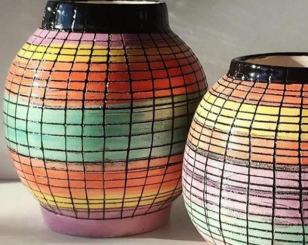 Vases & Jars | Handmade Large Color Cube Vase Decor Vases & Jars