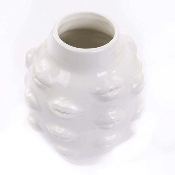 Vases & Jars | Lips Don’T Lie Ceramic Vase Decor Vases & Jars