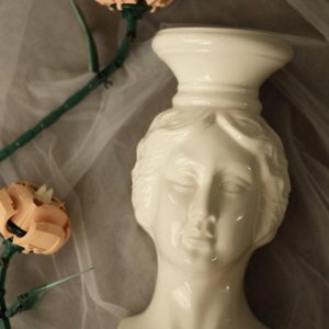 Vases & Jars | White Greek Goddess Female Decorative Vase – Selene Decor Vases & Jars