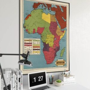 Vintage Wall Art | Africa Map Print, Art History, 12×16 inches Vintage Wall Art Vintage Wall Art