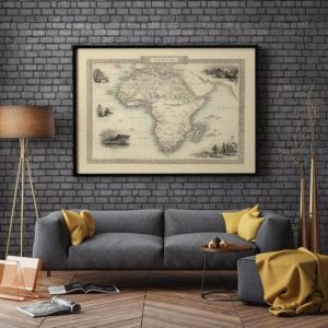 Vintage Wall Art | Africa Map Print, Art History, 28×36 inches Vintage Wall Art Vintage Wall Art