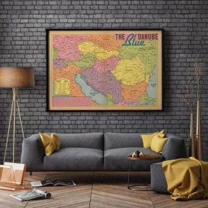 Vintage Wall Art | Balkans Map Print, Art History, 12×16 inches Vintage Wall Art Vintage Wall Art