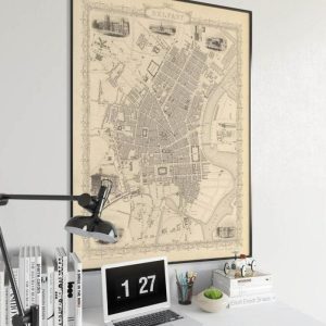 Vintage Wall Art | Belfast Map Print, Fine Art Prints, 12×16 inches Vintage Wall Art Vintage Wall Art