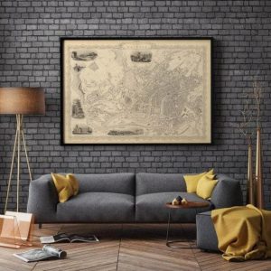 Vintage Wall Art | Bristol Map Print, Fine Art Prints, 12×16 inches Vintage Wall Art Vintage Wall Art