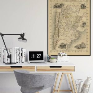 Vintage Wall Art | Chile And La Plata Map Print Wall Art, 1851 Chile Vintage Map Wall Prints, 24×30 inches Vintage Wall Art Vintage Wall Art