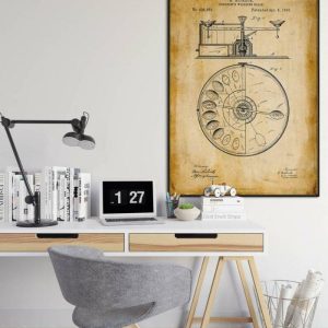 Vintage Wall Art | Drug Weighing Scale Patent Print, Framed Art Print, 12×16 inches Vintage Wall Art Vintage Wall Art