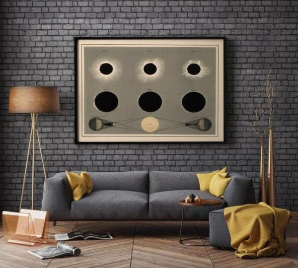 Vintage Wall Art | Eclipses Of The Sun Wall Poster, Vintage Decor, 16×20 inches Vintage Wall Art Vintage Wall Art