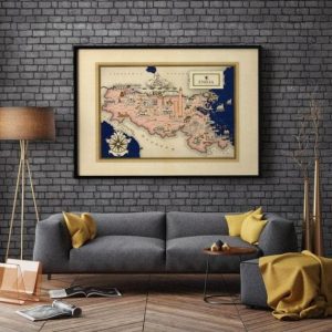 Vintage Wall Art | Emilia Romagna Map Print, Art History, 20×24 inches Vintage Wall Art Vintage Wall Art