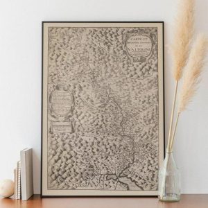 Vintage Wall Art | Engraved Map Of Valtellina Region Italy 1625, Old Map Wall Decor, 20×28 inches Vintage Wall Art Vintage Wall Art