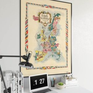 Vintage Wall Art | Europe Map Print, Art History, 20×28 inches Vintage Wall Art Vintage Wall Art