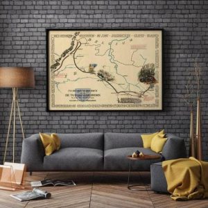 Vintage Wall Art | Europe World War 2 Map Print, Poster Print, 28×36 inches Vintage Wall Art Vintage Wall Art