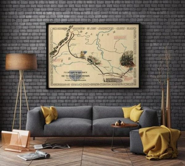 Vintage Wall Art | Europe World War 2 Map Print, Poster Print, 28×36 inches Vintage Wall Art Vintage Wall Art