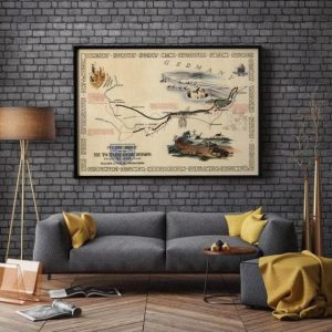 Vintage Wall Art | Europe World War 2 Map Print, Poster Print, 32×40 inches Vintage Wall Art Vintage Wall Art