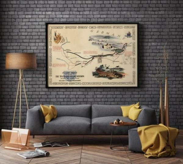 Vintage Wall Art | Europe World War 2 Map Print, Poster Print, 32×40 inches Vintage Wall Art Vintage Wall Art