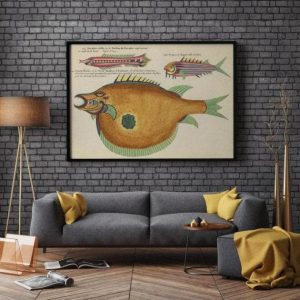 Vintage Wall Art | Fishes Poster Print, Sea Life Art, 16×24 inches Vintage Wall Art Vintage Wall Art