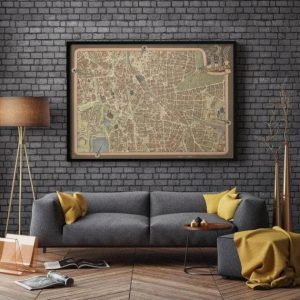 Vintage Wall Art | Hannover City Map Poster, Hannover Map Wall Art, 28×36 inches Vintage Wall Art Vintage Wall Art