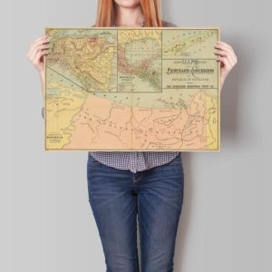 Vintage Wall Art | Honduras Map Wall Print, 1810 Honduras Map, 24×32 inches Vintage Wall Art Vintage Wall Art