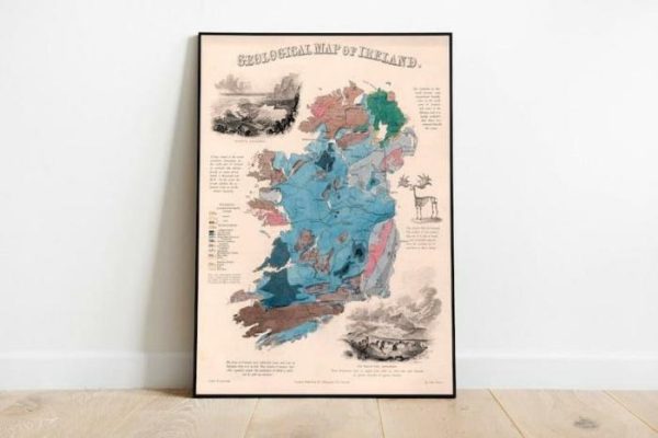 Vintage Wall Art | Ireland Map Print, Fine Art Prints, 28×36 inches Vintage Wall Art Vintage Wall Art