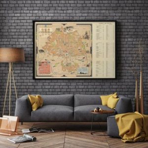 Vintage Wall Art | Johannesburg Map Print, Art History, 20×22 inches Vintage Wall Art Vintage Wall Art